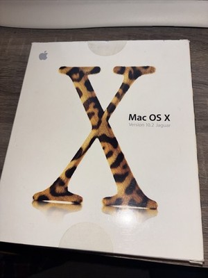 Mac OS x 10.2 Jaguar Retail Big Box Release