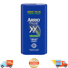 Arrid XX Extra Extra Dry Ultra Clear Aerosol Antiperspirant Deodorant, Twin Pack