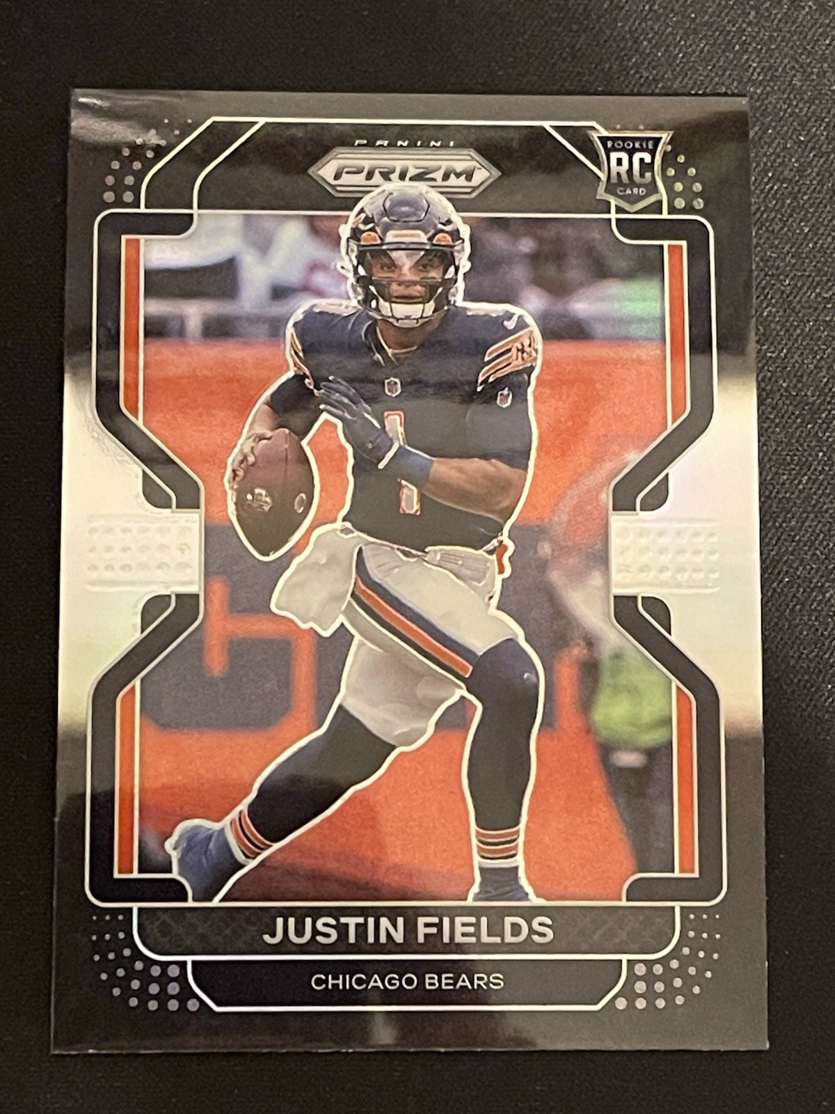 2021 Chronicles Prizm Black Justin Fields Silver Rookie Chicago Bears