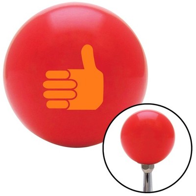 Orange Thumbs Up Red Shift Knob w/ M16x1.5 Insert Shifter Auto Manual Custom