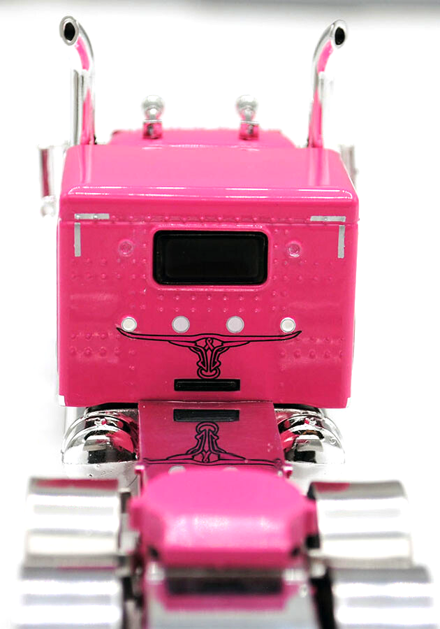 DCP 1/64 SCALE 389 PETERBILT FLAT TOP PINK, RADEBAUGH LIVESTOCK