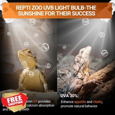 REPTI ZOO UVB Desert Reptile Light 2 Pack 10.0 26W Bulb