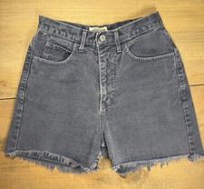 VTG 90s GUESS Jeans Black Cutoff Shorts USA Made Women’s 29 High Rise Distressed