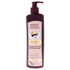 Cocoa Butter De Tan Glow Body Lotion by VLCC for Unisex - 13.5 oz Lotion