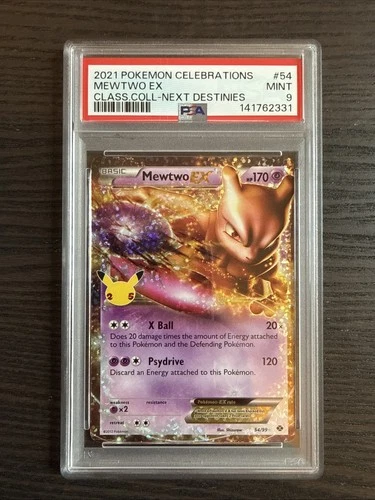 Mewtwo EX 54/99 Pokemon Celebrations Classic Collection PSA 9 Mint