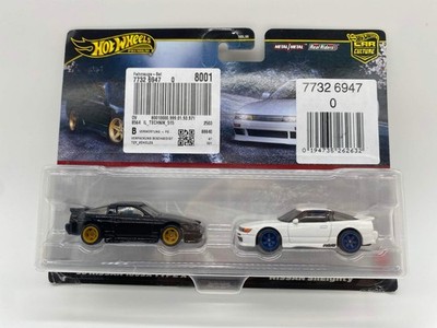 Hot Wheels Premium '96 Nissan 180SX Type X + Nissan SilEighty Car Culture