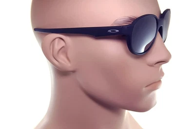 Oakley Coinflip Polarisé OO4144-03 53mm Hommes Rond Soleil Noir Mat Prizm - Photo 1/4