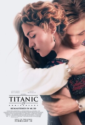 Titanic movie poster (h) : 11''x 17'' - Leonardo Dicaprio, Kate Winslet (2023)