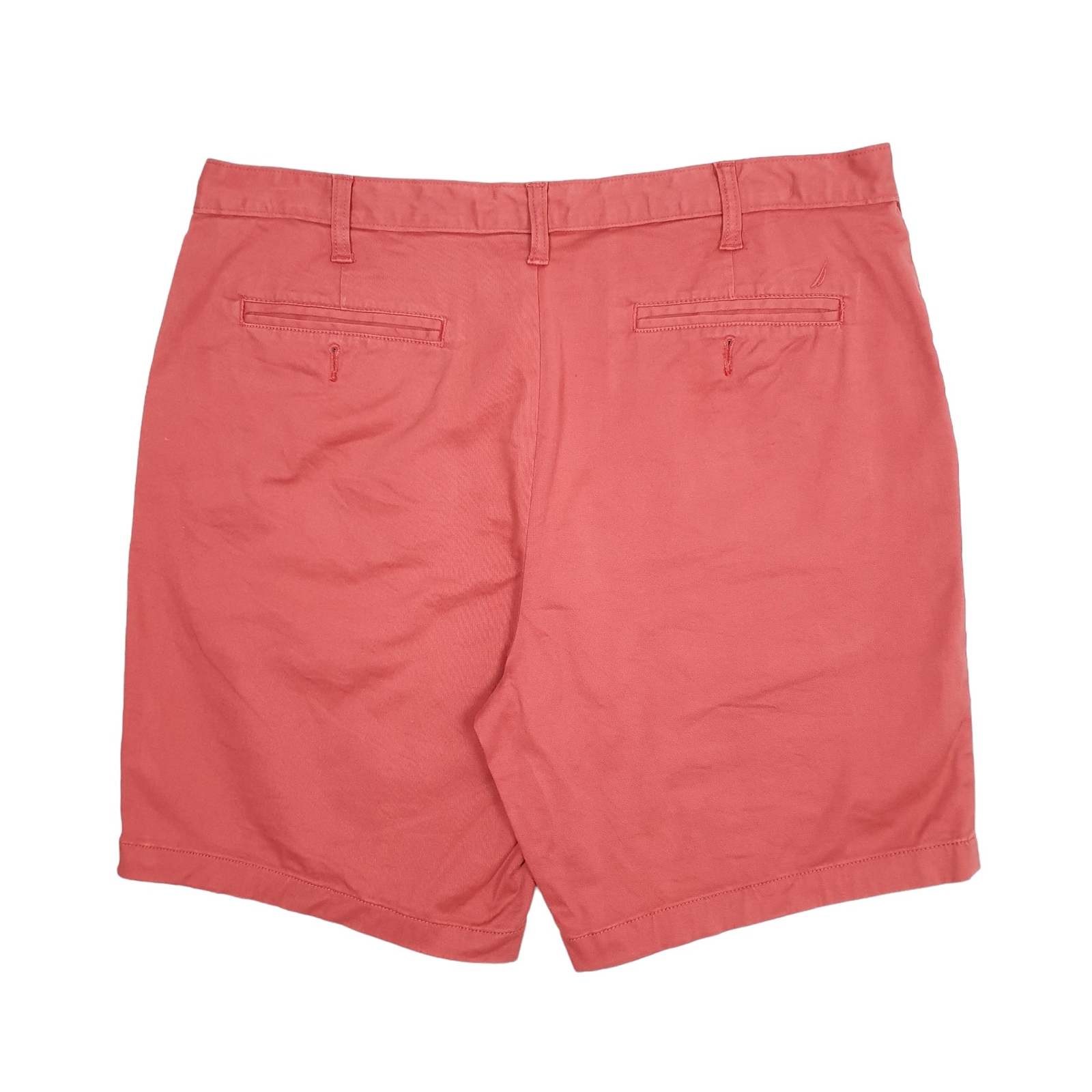 NAUTICA Deck Red Chino Cotton Shorts Mens W38 image 3