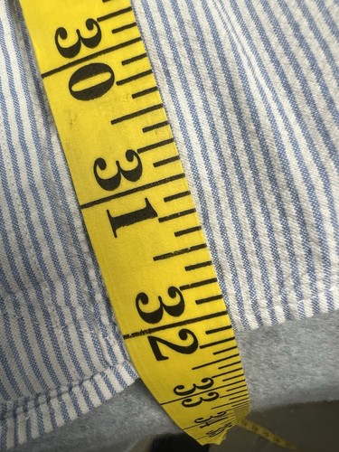 Polo Ralph Lauren Men's  Shirt Blake Pony Logo Blue White large *READ* - Picture 5 of 8