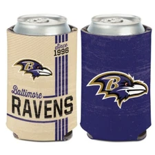 BALTIMORE RAVENS CLASSIC LOGO SOFT FOAM CAN BOTTLE COOZIE COOLER KOOZIE HOLDER