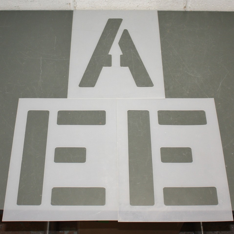 Stencil Per Pavimentazione RAE &ndash; Scritta "Visitatore" 6 Pollici, Modello STL-116-70634, Nuovo