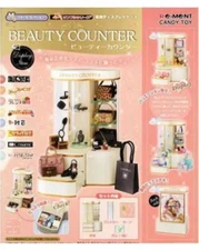 Discontinued Miniature Re-ment Department Store Beauty Counter Display Cabinet
