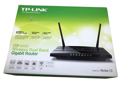 TP-LINK AC1200 Archer C5 Dual Band Wireless Gigabit Router Used