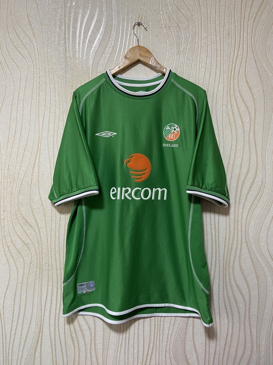 IRELAND 2001 2002 2003 HOME FOOTBALL SHIRT SOCCER JERSEY UMBRO sz