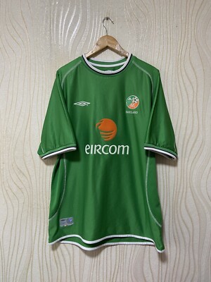 IRELAND 2001 2002 2003 HOME FOOTBALL SHIRT SOCCER JERSEY UMBRO sz