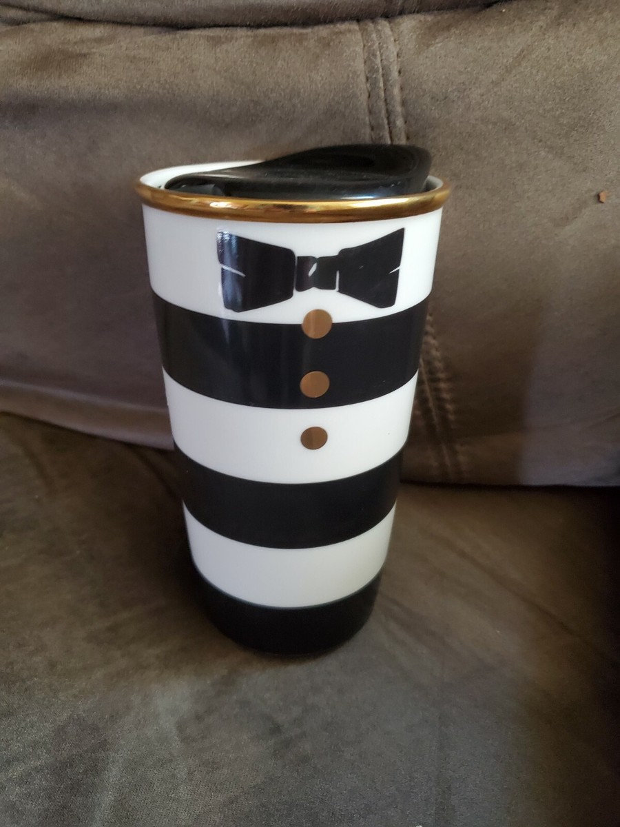 Starbucks Alice Olivia Travel Mug Tumbler Tuxedo Stacey Bendet