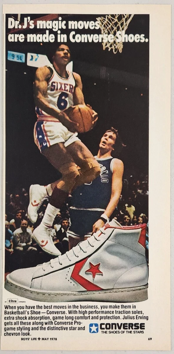 1978 Ad Shoes Dr. J Julius Erving Philadelphia 76ers | eBay