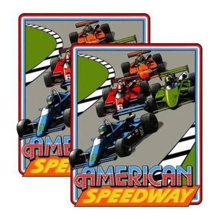 American Speedway Arcade Side Art 2 Piece Set Laminated High Quality