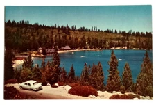 Meeks Bay Resort Lake Tahoe California CA UNP Mirro Krome Frasher Postcard 1950s