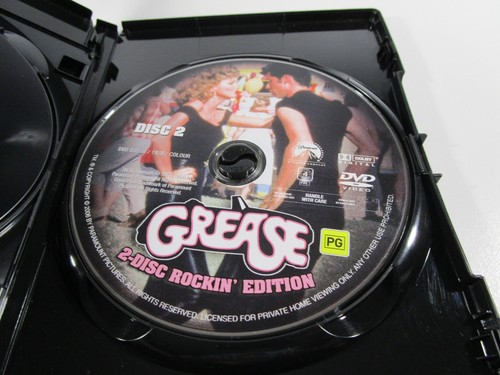 Grease DVD Two Disc Rockin Edition R4 PAL John Travolta Olivia Newton-John - Picture 6 of 8
