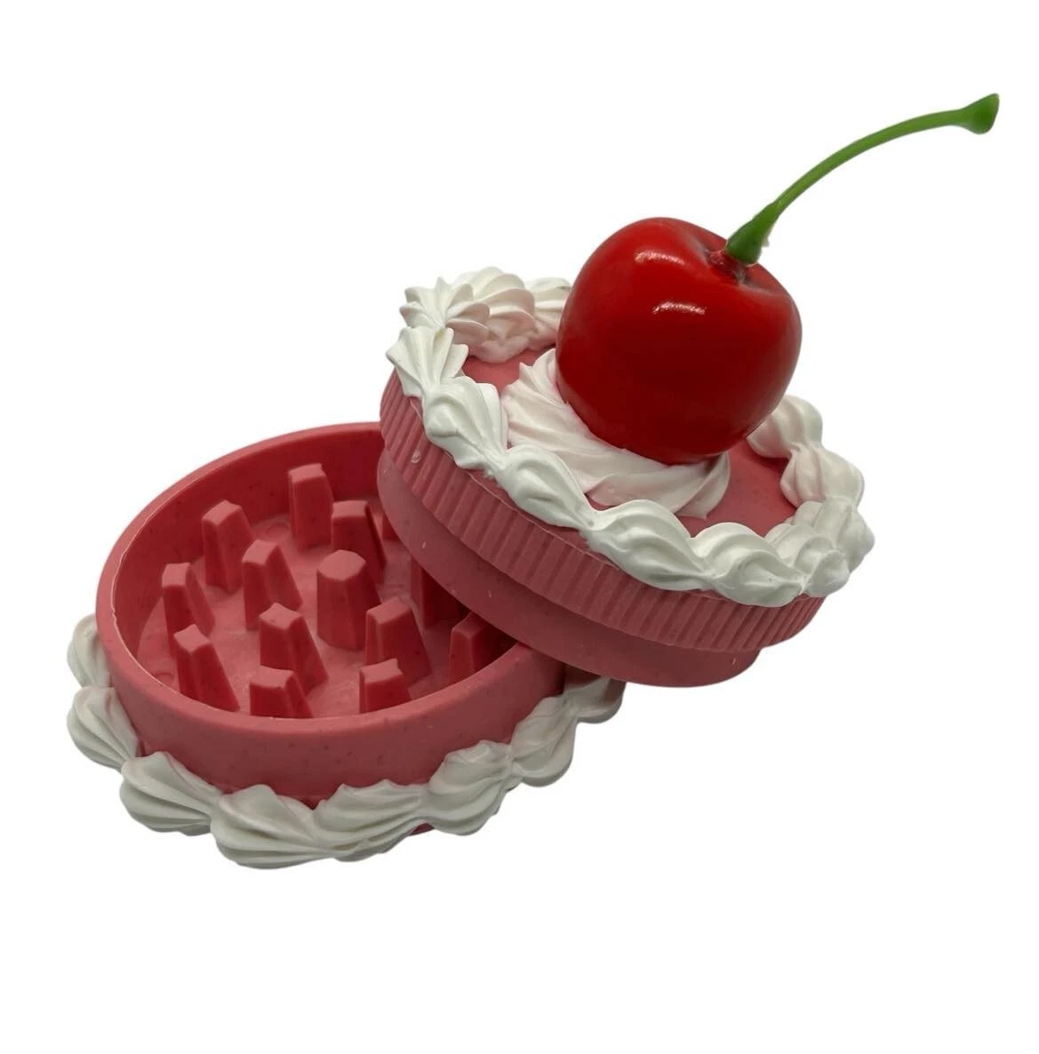 PINK & WHITE CHERRY CAKE GRINDER mini HERB tobacco PORTABLE crusher SPICE mill
Opens in a new window