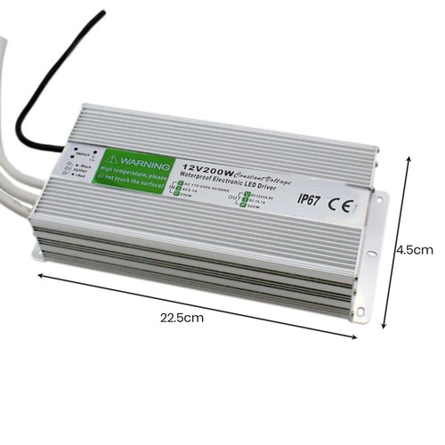 DC 12V LED Trafo Transformator Netzteil Wasserdicht IP67 LED Strip 10W-350W DHL - Bild 96 von 97