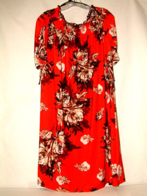 #4485 PLUS SIZE OPEN SPLIT SHORT SLEEVE DRESS FROM MILLE GABRIELLE SZ 1X  NWT