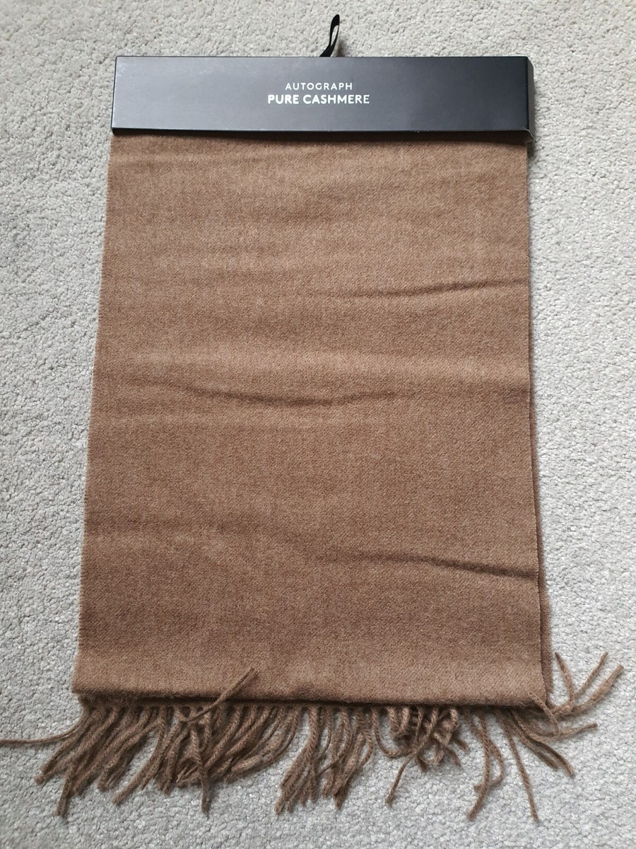 Scarf Marks And Spencer Mens Cashmere Embroidered Scarf Cashmere