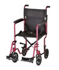 Nova Lightweight Transport Chair - 19" With Swing Away Footrest