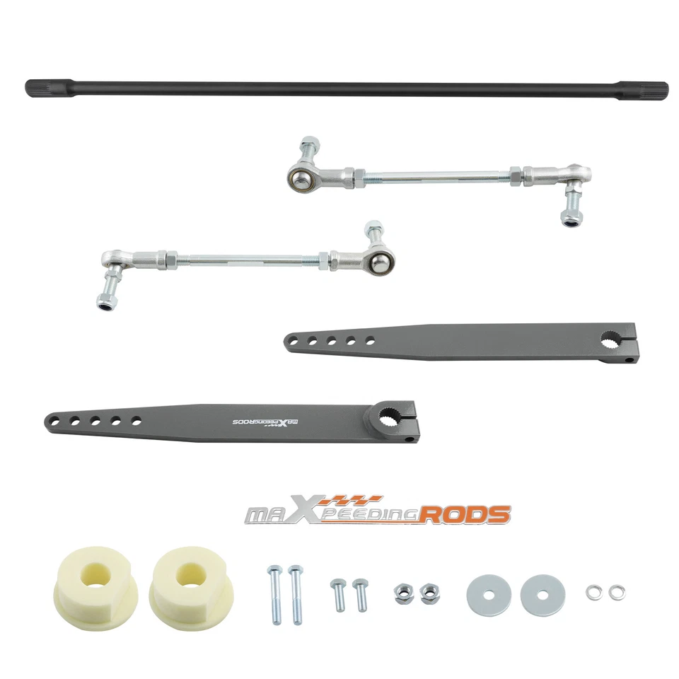 Kit de barra estabilizadora delantera con brazos de acero aptos para Jeep Wrangler TJ LJ 1997-2006 nuevo Foto 2 de 4