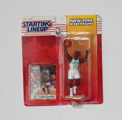 Larry Johnson - Charlotte Hornets - Action Figur 1994 NBA Basketball Sammelfigur