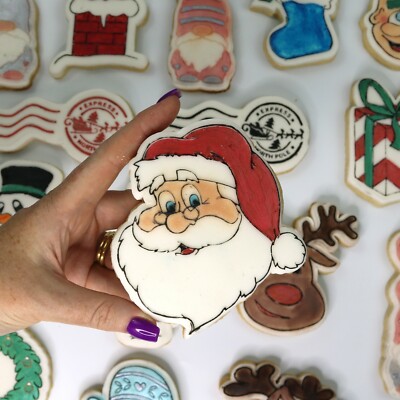 Christmas Cookie Cutter and Embosser Cake Decoration
