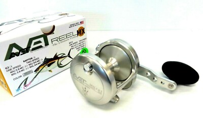 Avet MXL5.8 G2 NGP Single Speed Lever Drag Reel - Right Handed - SILVER 