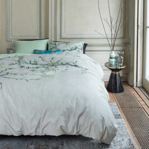 Van Gogh Blossom Grey Cotton Sateen Quilt Cover Set by Bedding House - Picture 4 of 4