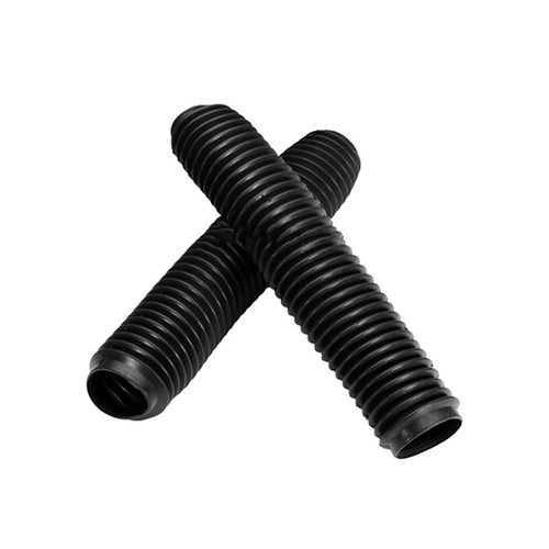 2PC Rubber Motorcycle Front Fork Dust Cover Gaiters Gaitors Boots Shock Absorber - Picture 9 of 11