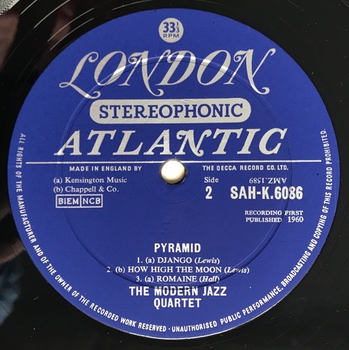MODERN JAZZ QUARTET – PYRAMID rare 1960 UK 1st press London LP SAH K 6086 - NM - Picture 4 of 4