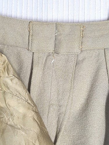 Vtg 50s Wool Cigarette Pants Bill Atkinson Glen Of Michigan Side Zip 25w XS - Picture 11 of 12