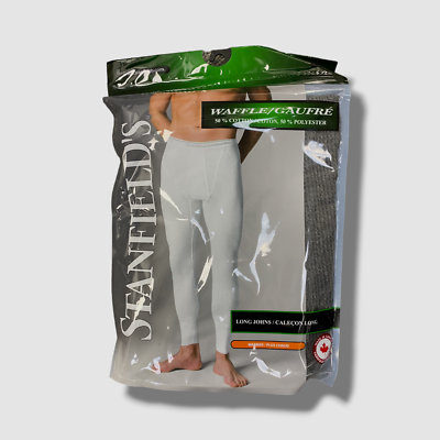 Stanfield's Men's Gray Waffle Long John Thermal Underwear Leggings