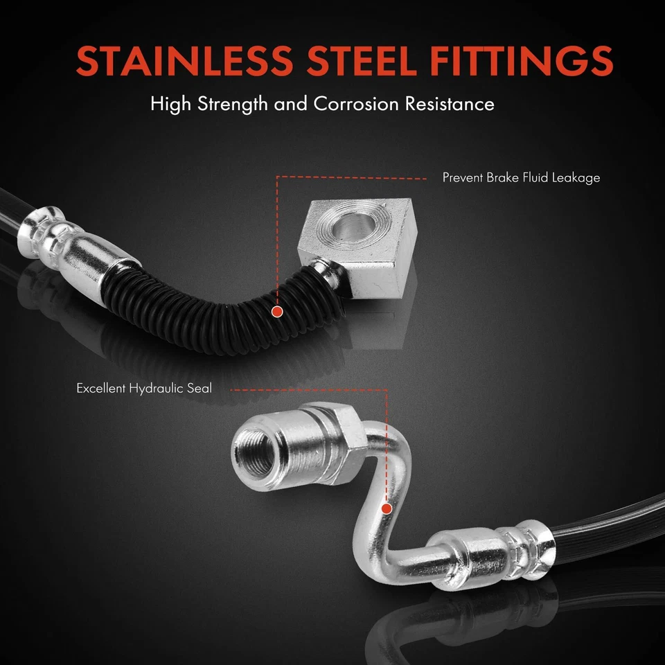 1x Manguera hidráulica de freno trasero derecho para Ford Freestar Mercury Monterey 2006-2007 Foto 4 de 4