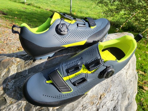 Fizik X5 Terra Volume Control Shoe MTB/Cross / Gravel Shoes Grey Yellow |  eBay
