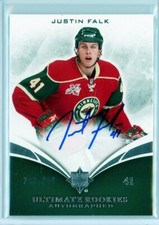  2010-11 Ultimate Collection #118 Justin Falk RC AUTO /299 - Minnesota Wild