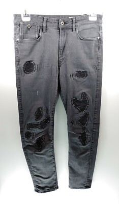 G-Star Type-C 3D Super Slim W30 L28 grau Herren Denim Jeans Hose Straight Mid