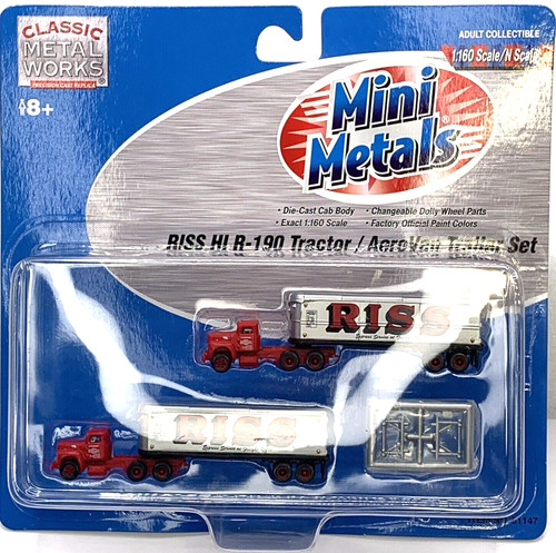 Juego de tractor/remolque aerovan Classic Metal Works 51147 RISS HI R-190 NUEVO EN CAJA | Zustand: New