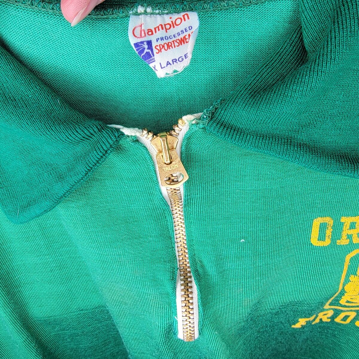Vintage 1950s Champion Running Man Short Sleeve 1/4 Zip Vintage 1950s Champion Running Man Short Sleeve 1/4 Zip