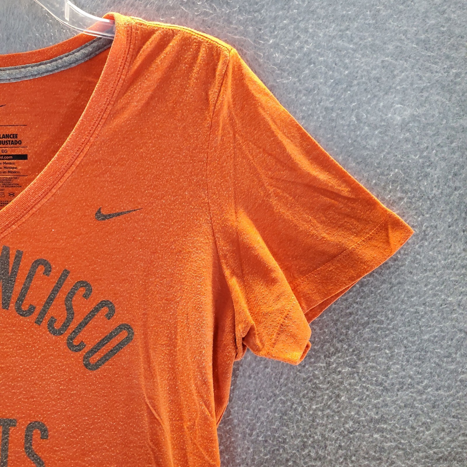 San Francisco Giants Nike Women TShirt XL Orange Slim Fit Logo Graphic