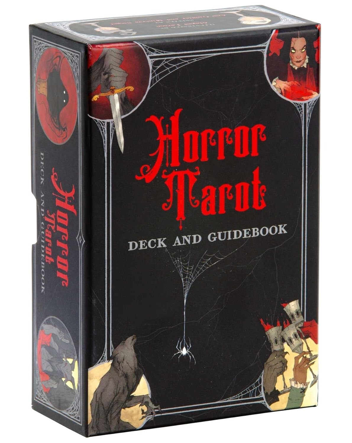 Spooky Horror Themed Tarot Deck with Detailed Guidebook  