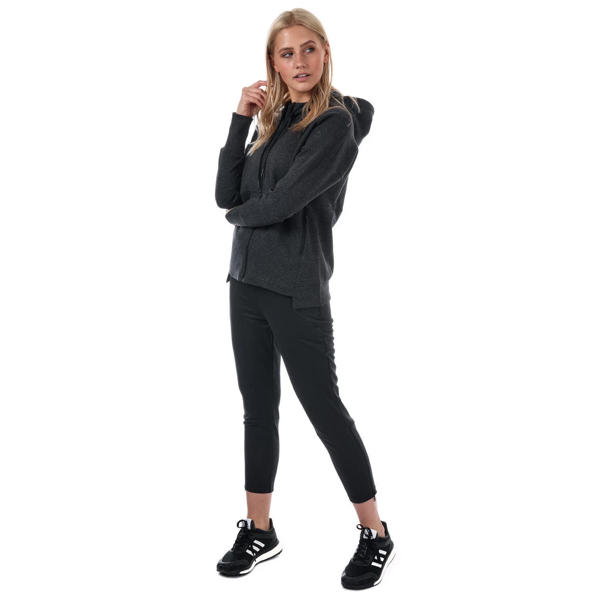 adidas Women s Athletics Stadium Hoodie Black SIZE XS BP7066 sweater