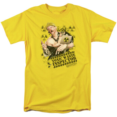 Robocop Toxic Waste Inspector T Shirt Mens Licensed Movie Tee Yellow