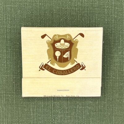 El Caballero Country Club Tarzana California Rare Vintage Matchbook Unstruck